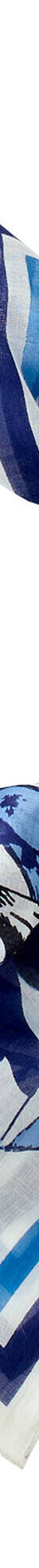 Foulard imprimé hirondelles, voile de coton (écru / bleu) Foulard imprimé hirondelles, voile de coton (écru / bleu)